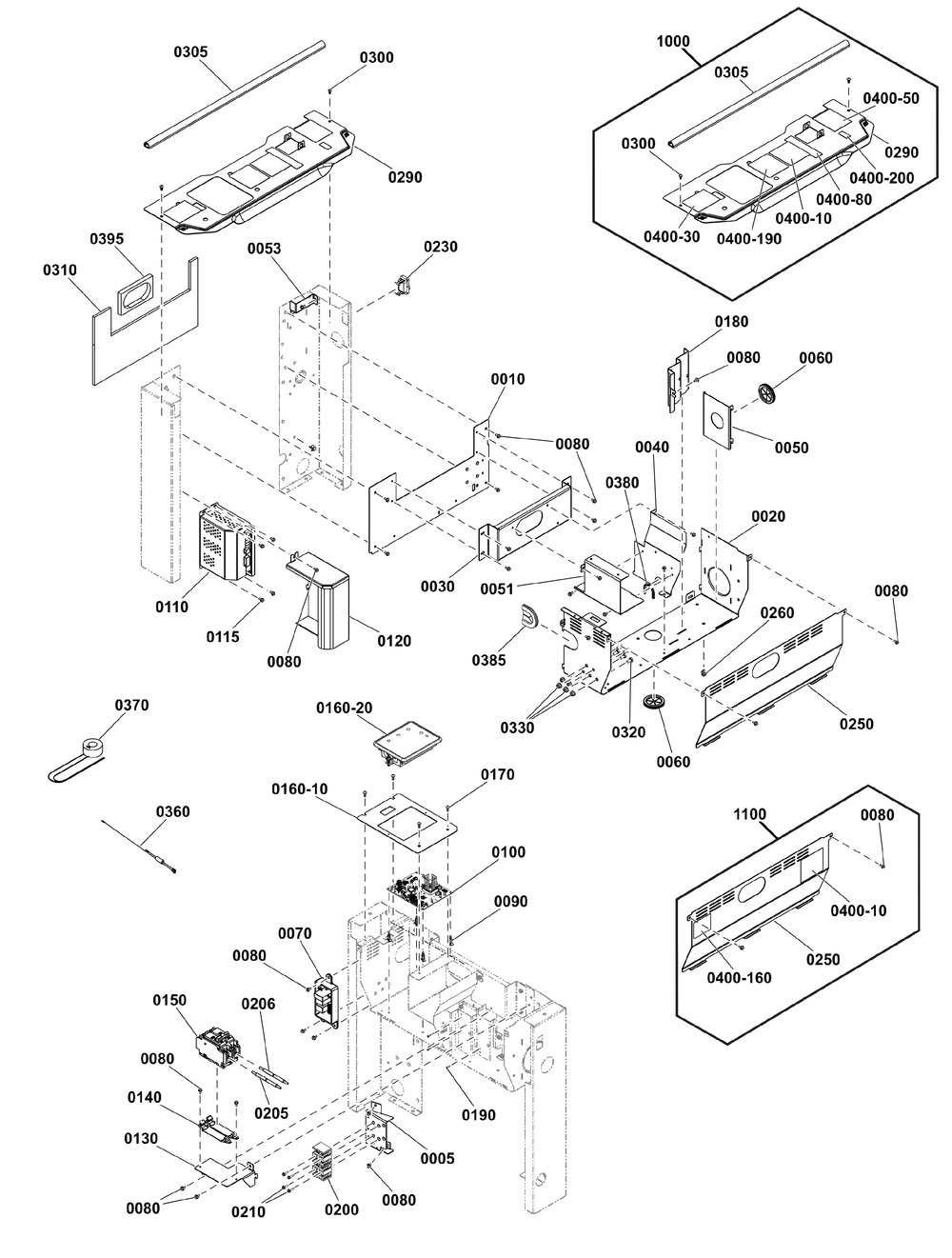 Control Panel Group Diagram and Parts List for 040672-00  Briggs and Stratton Generator